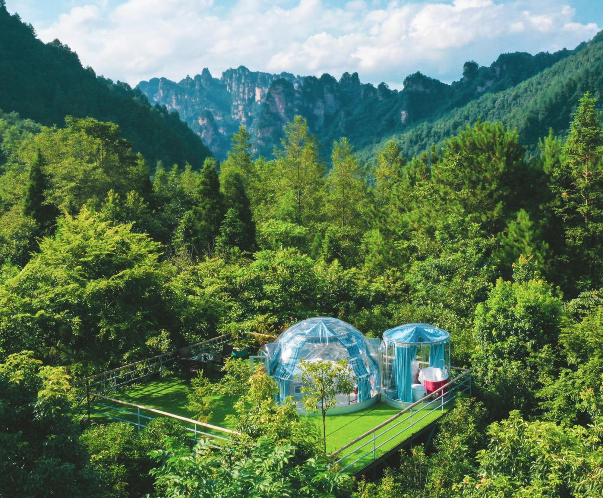 Forest Glass inn Zhangjiajie Exterior foto